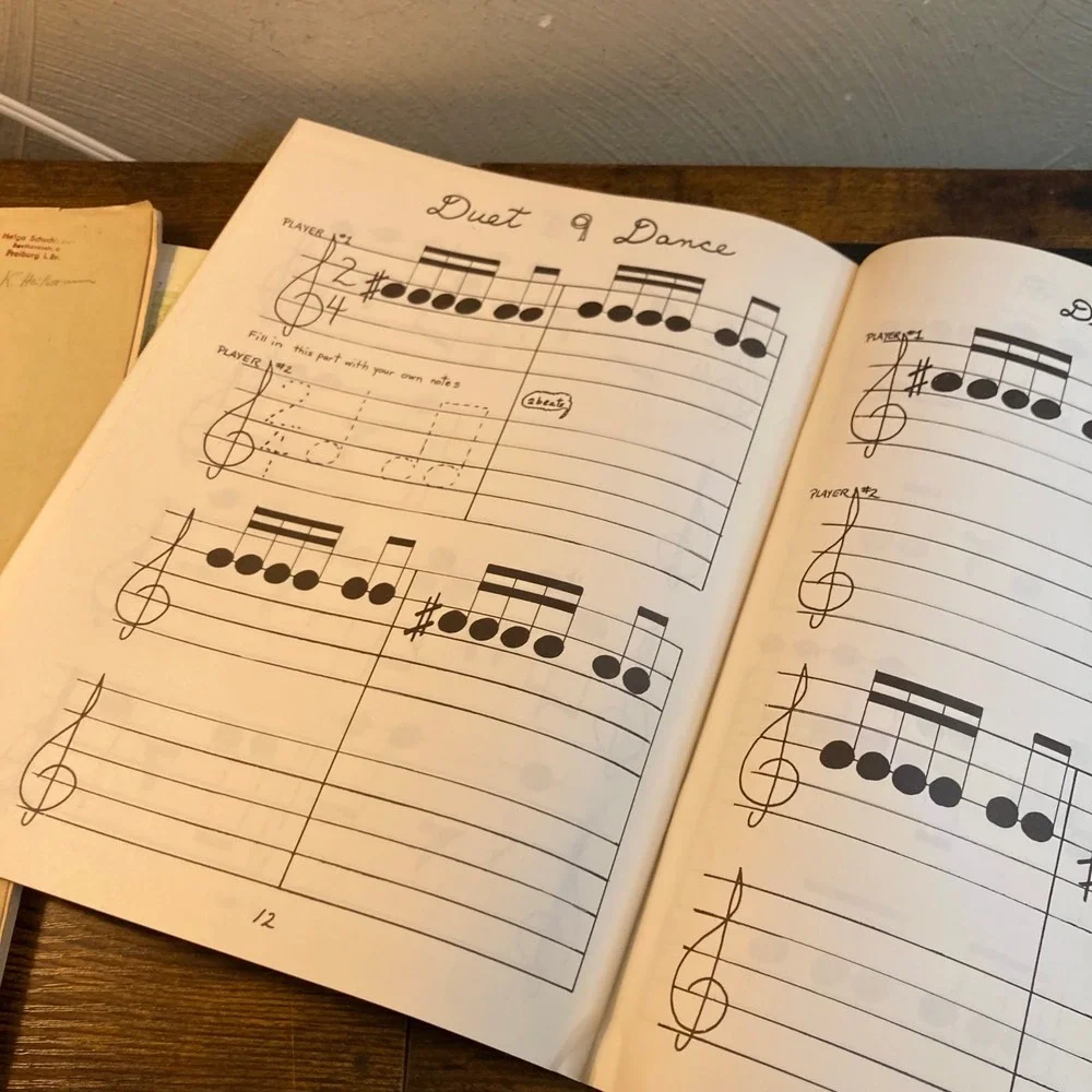 Music Note Reading Book Natural Way to Learn DIY For Songwriter Large Print 1980